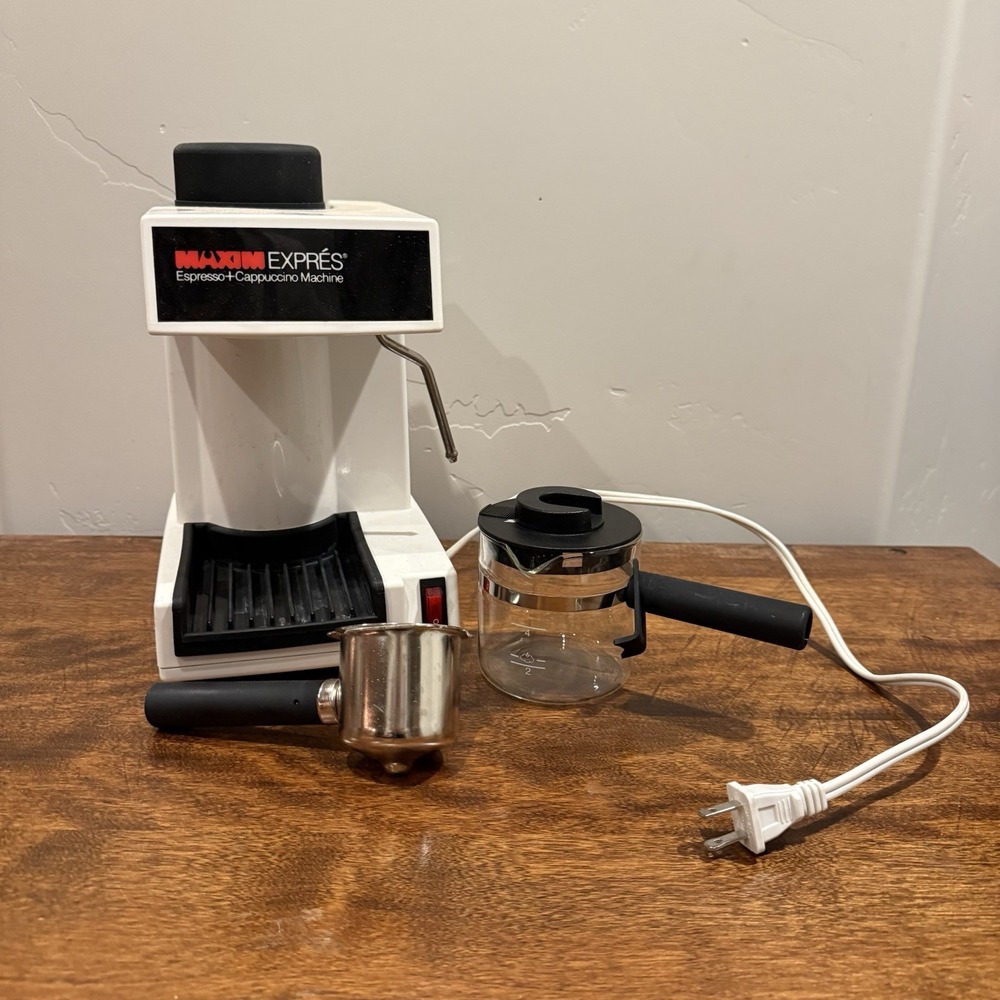 Vintage Maxim Espresso Cappuccino‎ Maker Coffee Machine Steamer Working Retro